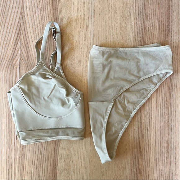 Heist Sheer Bralette and Sheer Brief Set in Sage - Picture 5 of 10